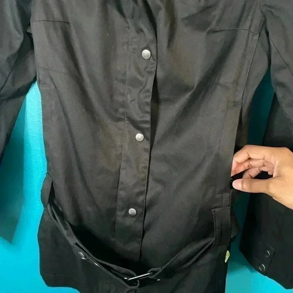 Soia & Kyo Black Trench Minimalist Utility Jacket - Picture 7 of 8